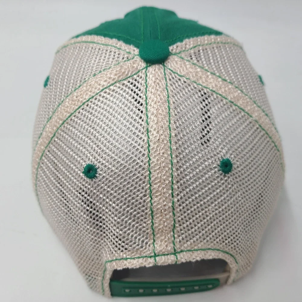 Marshall Thundering Herd Hat Snapback Trucker‎ Mesh Zephyr Green Beige NCAA Men